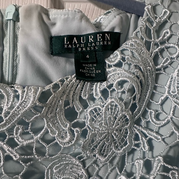 Ralph Lauren Light Blue Lace Dress - Picture 2 of 2